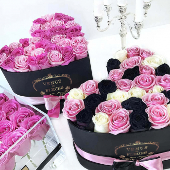 Микс с черными (сердце) от 41 шт.