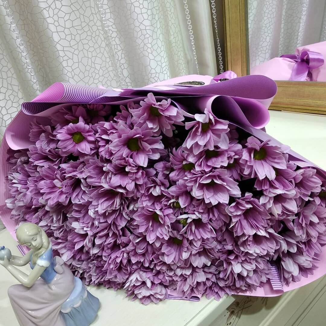 Хризантемы в букете - 19 шт.