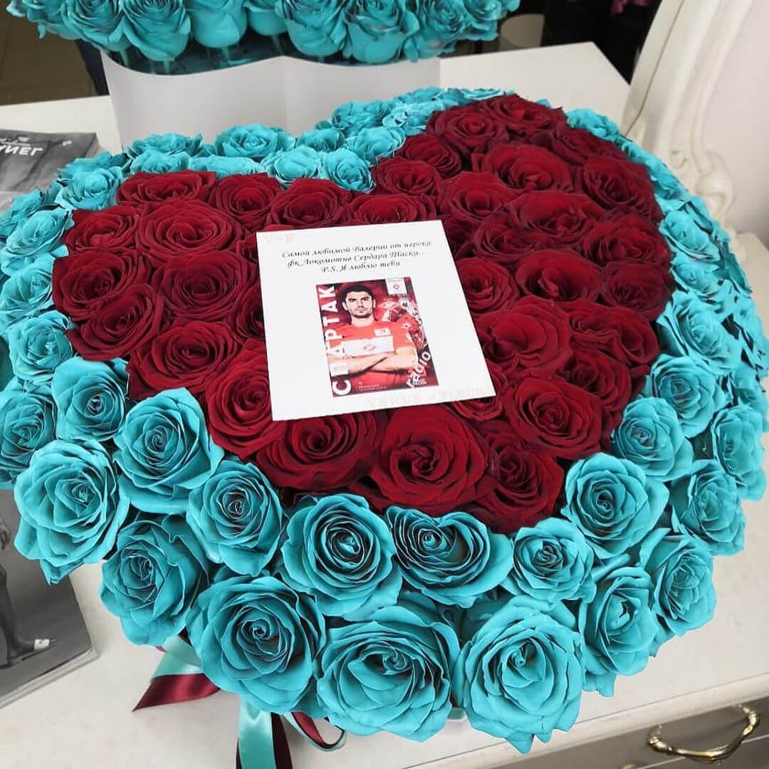 Тиффани розы с сердцем от 81 шт.