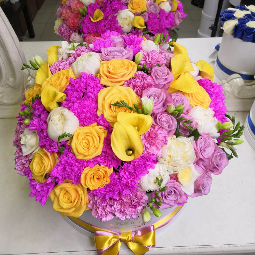 Желто-розовый микс от 51 шт.