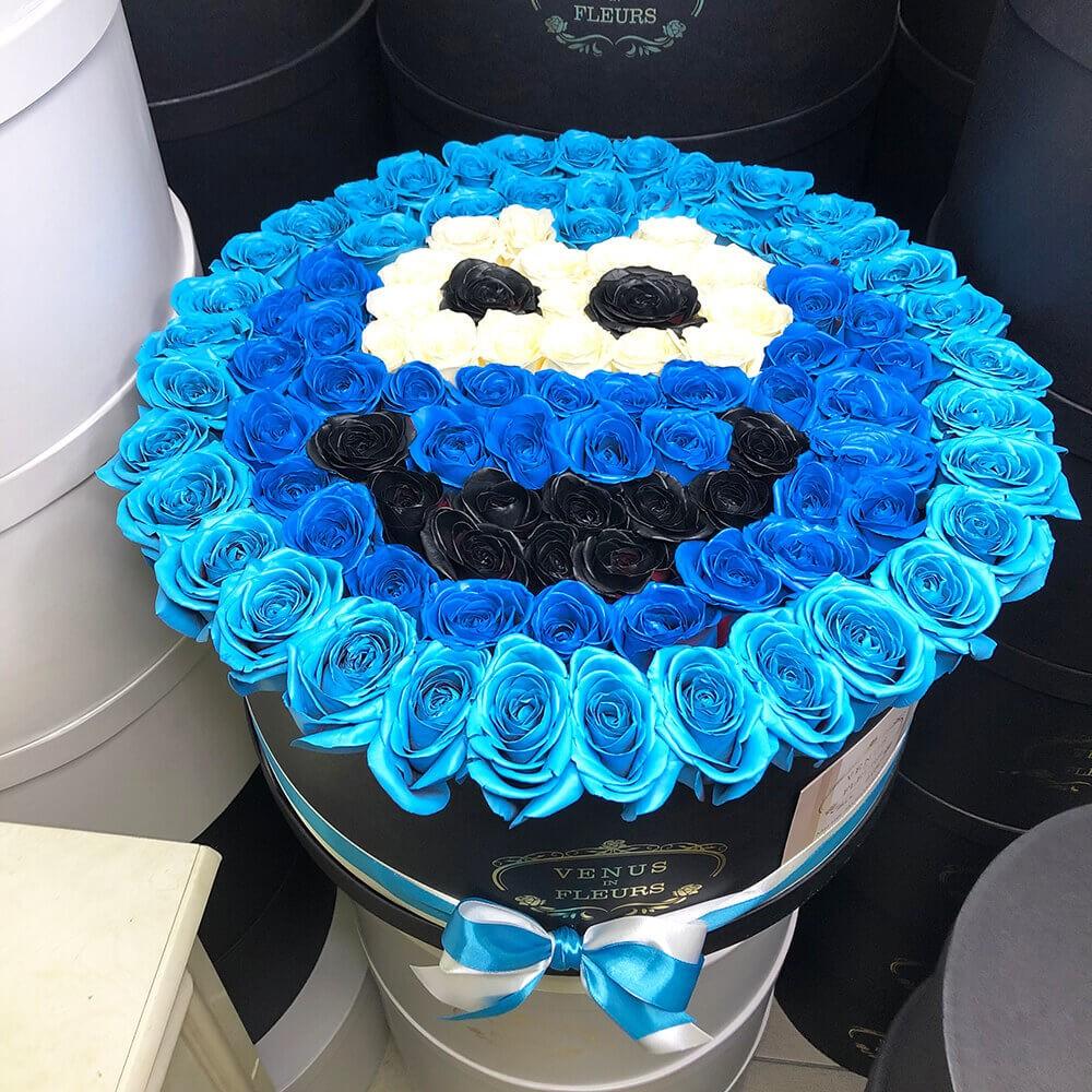 Cookie Monster из роз - 101 шт.