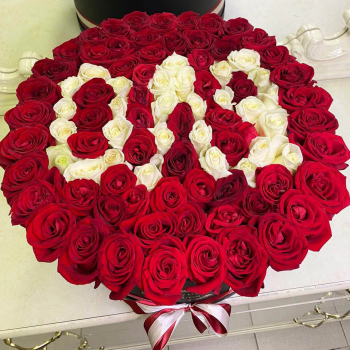 101 красная роза с именем 101 красная роза с именем