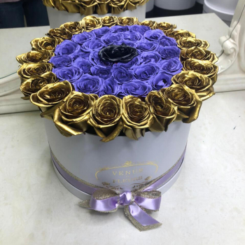 51 фиолетовая с золотой окантовкой