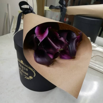 Букет черных калл от 9 шт.