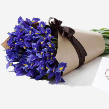 51 ирис в букете