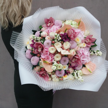 51 красивый микс из роз