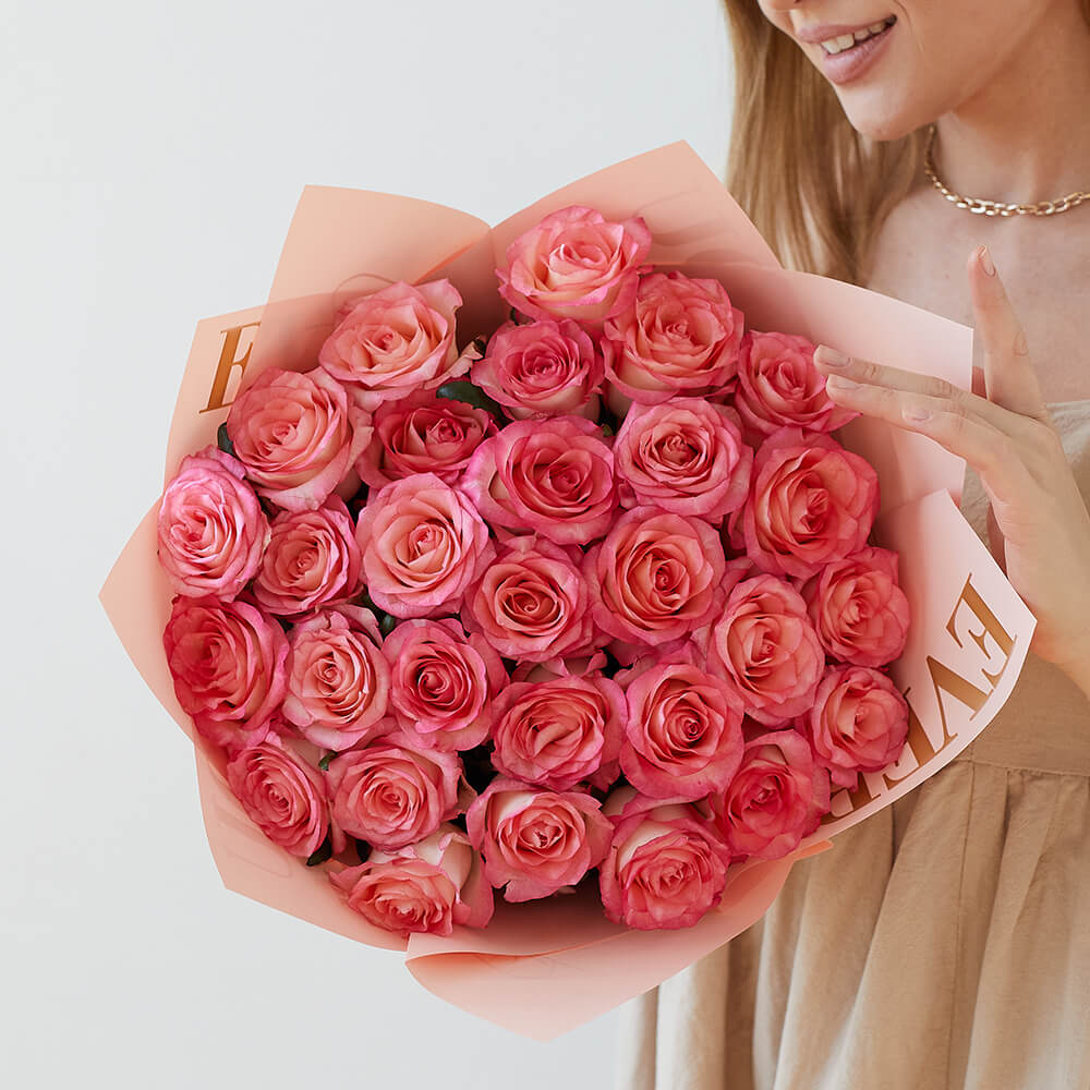 25 роз "Джумилия" в букете