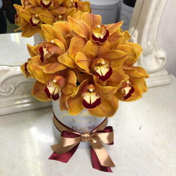 15 медовых орхидей в коробке