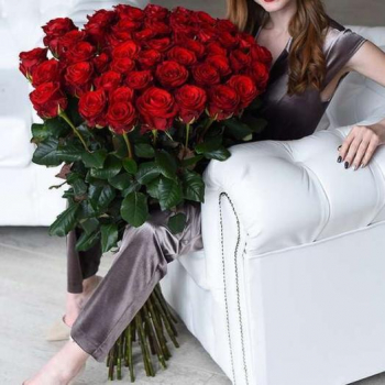 Букет красных роз 90 см. от 9 шт.