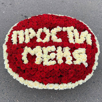 501 роза "Прости меня" в корзине