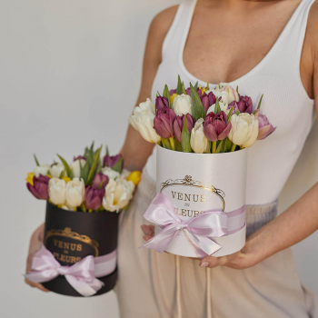 29 тюльпанов в коробке