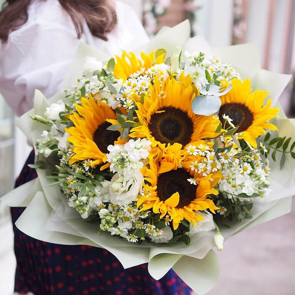 Микс с подсолнухами - 25 шт.