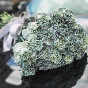 41 мраморная гвоздика в букете