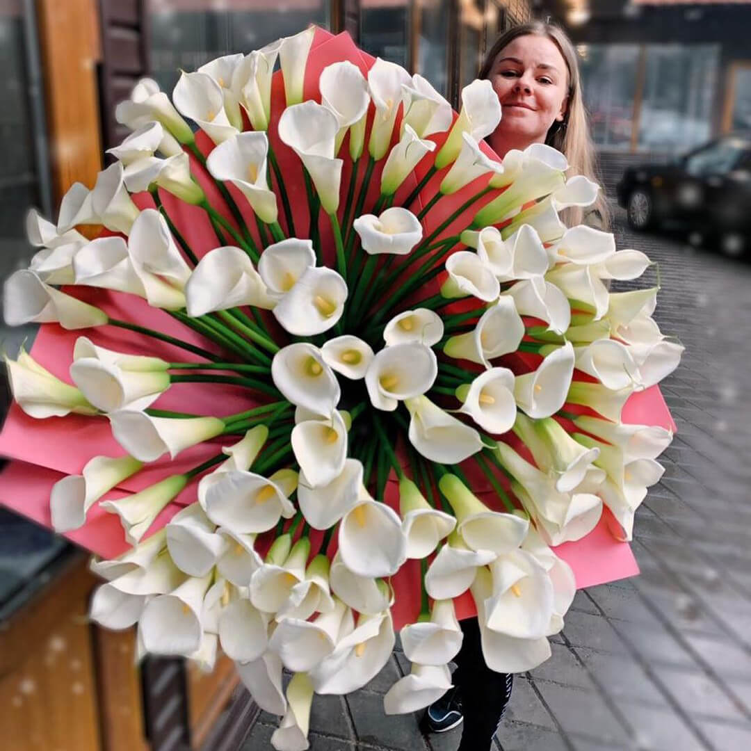 101 калла в букете