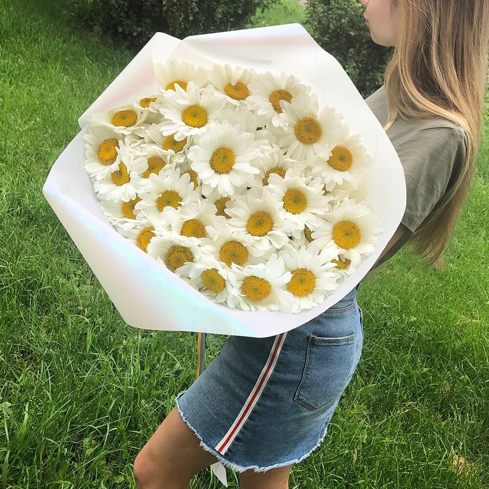 25 ромашек в букете