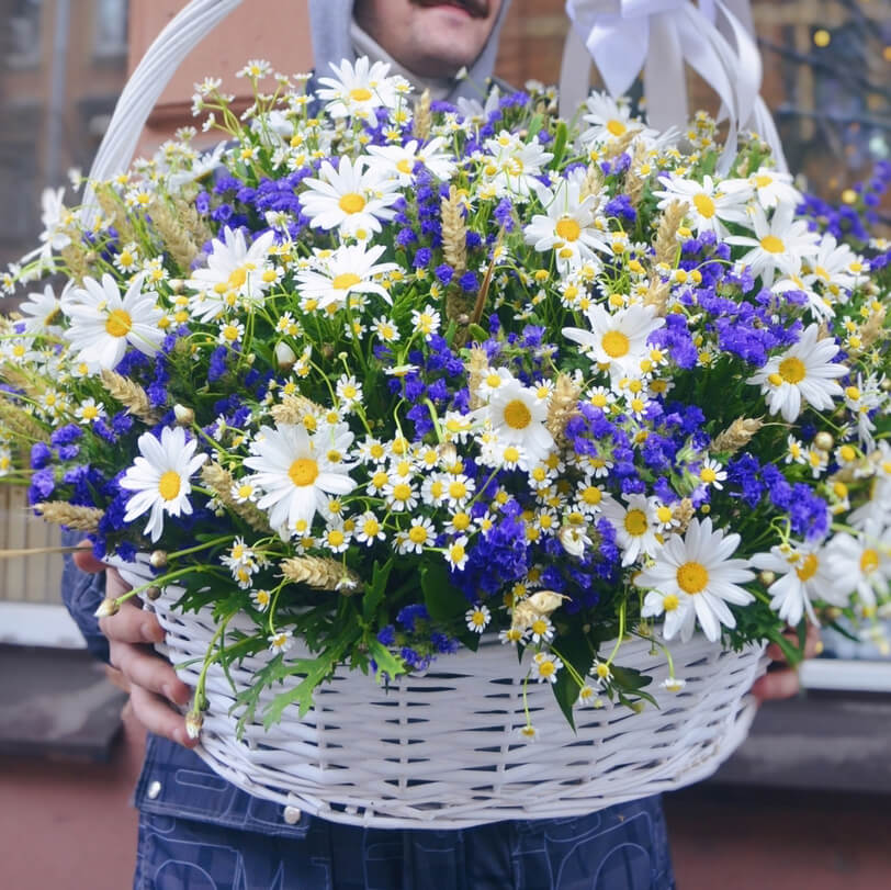 Ромашки с колосьями - 101 шт.