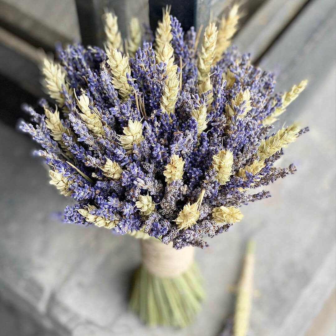 Колосья с лавандой - 61 шт.