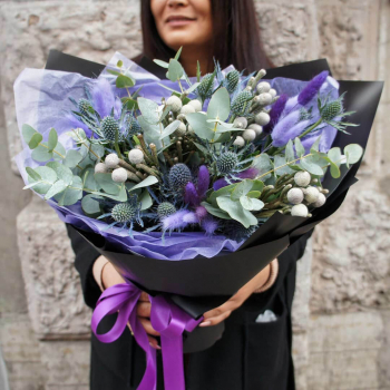 Эрингиум с эвкалиптом - 41 шт.