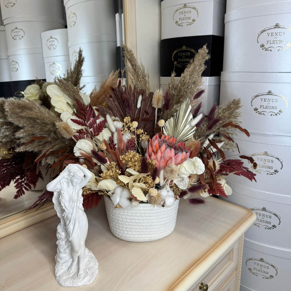 Сухоцветы в коробке - 101 шт.