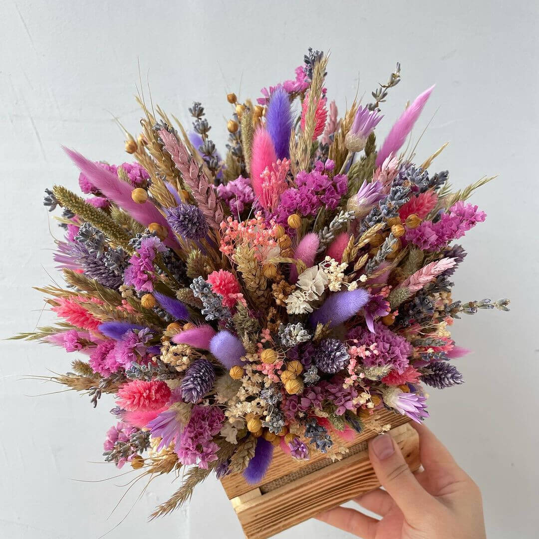 Мини букет из сухоцвета - 31 шт.