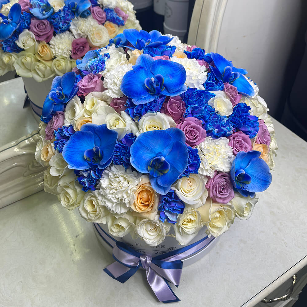 Букет "Голубая Лагуна" - 101 шт.