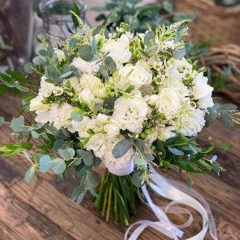 Букет невесты с розами - 29 шт.