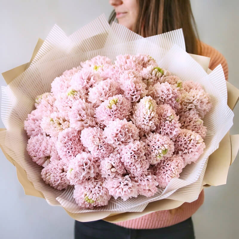 51 кремовый гиацинт в букете