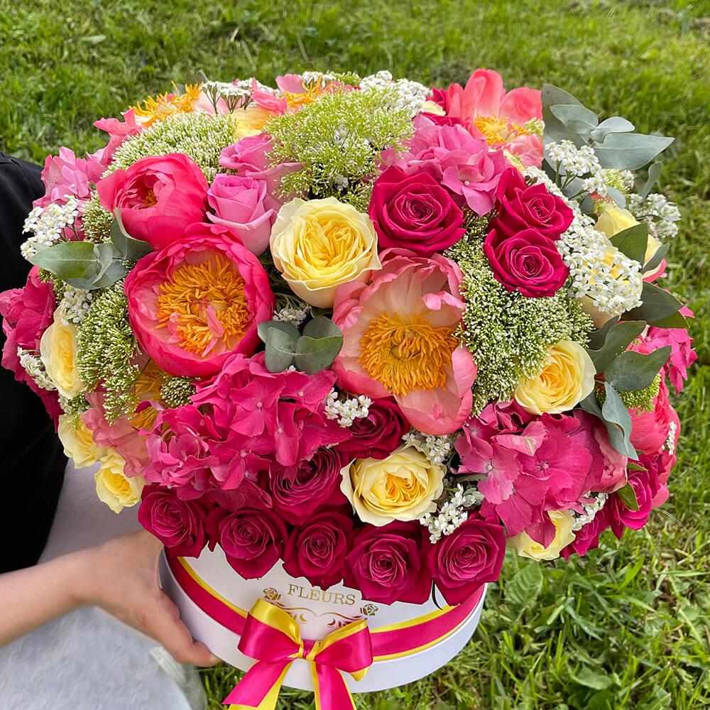 Букет "Розовая феерия" в коробке