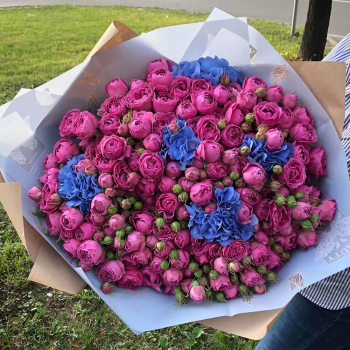 Пионовидные с гортензиями - 51 шт. Пионовидные с гортензиями - 51 шт.