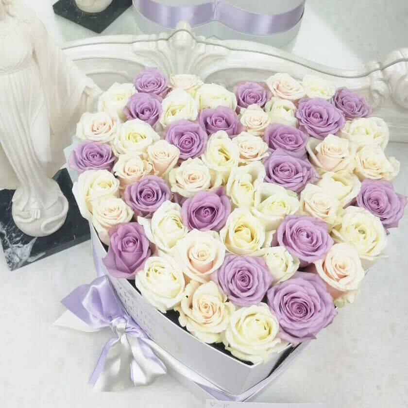 41 нежная роза - сердце