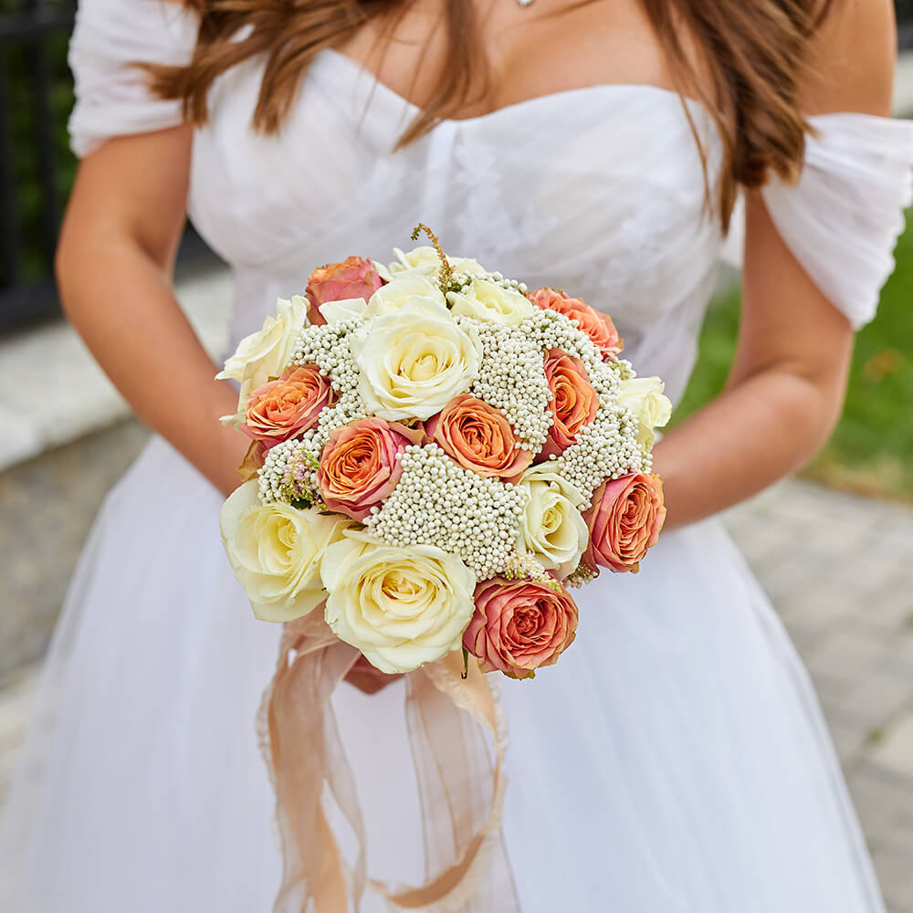 Свадебный букет "Афина" - 19 шт.