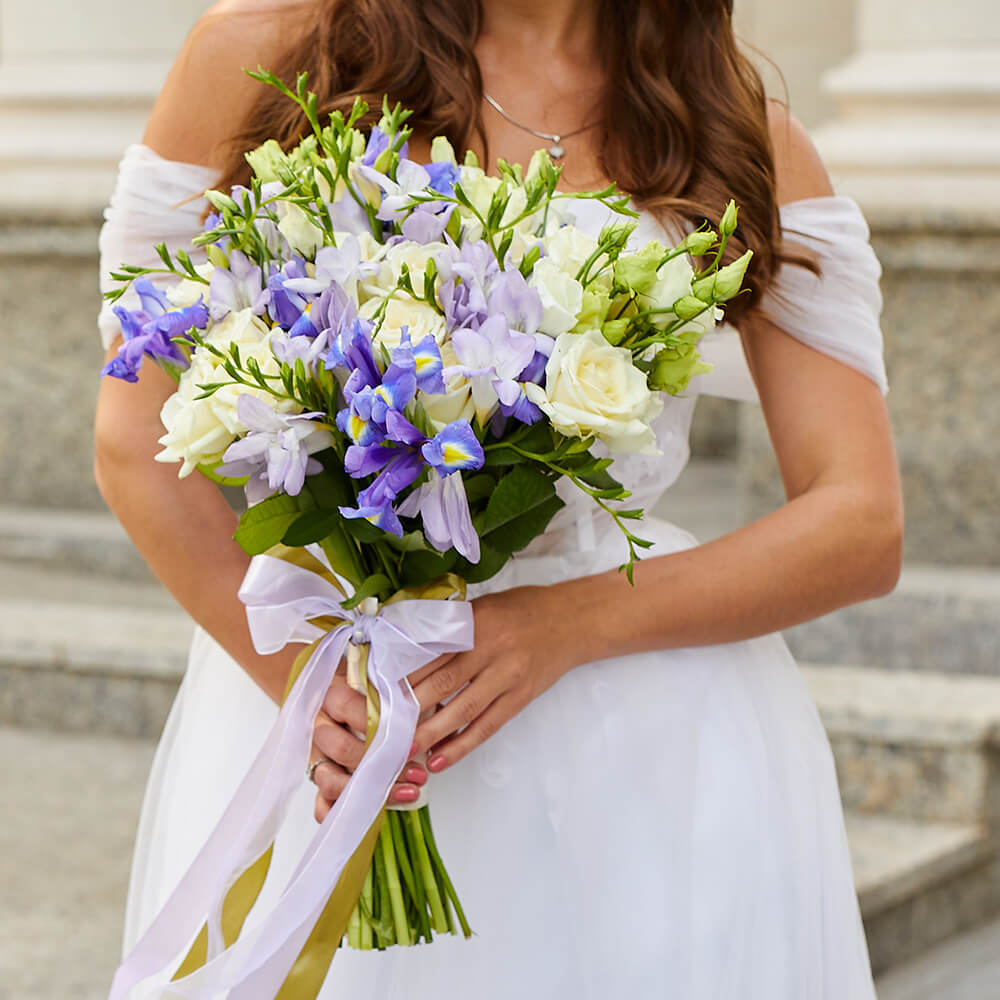 Свадебный букет "Freia" - 51 шт.