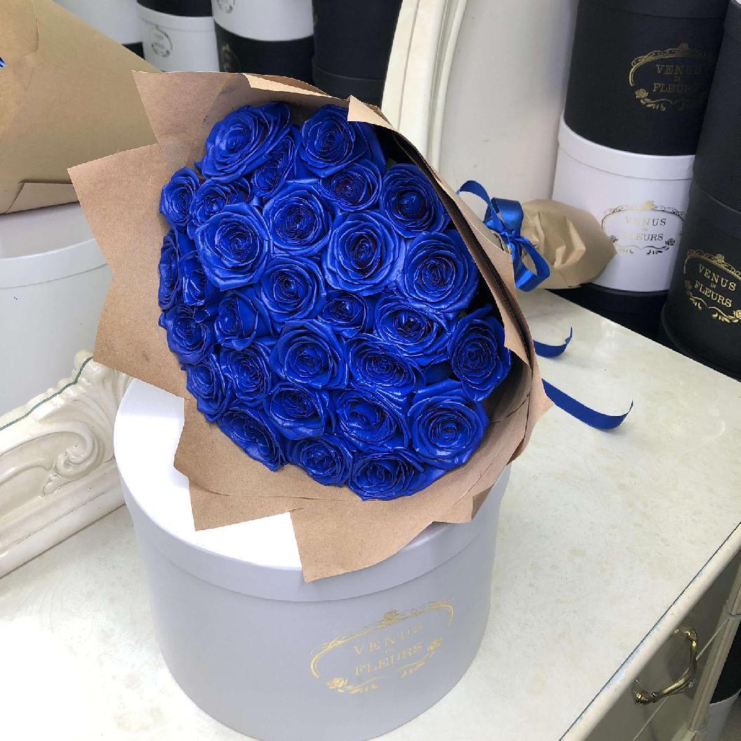 Букет синих роз - 31 шт.