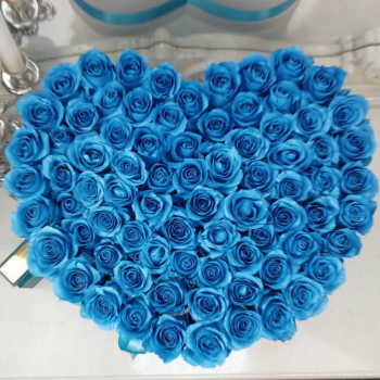 81 голубая роза - сердце 81 голубая роза - сердце