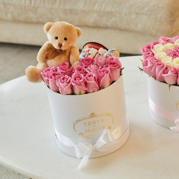 Букет с мишкой - 21 шт.