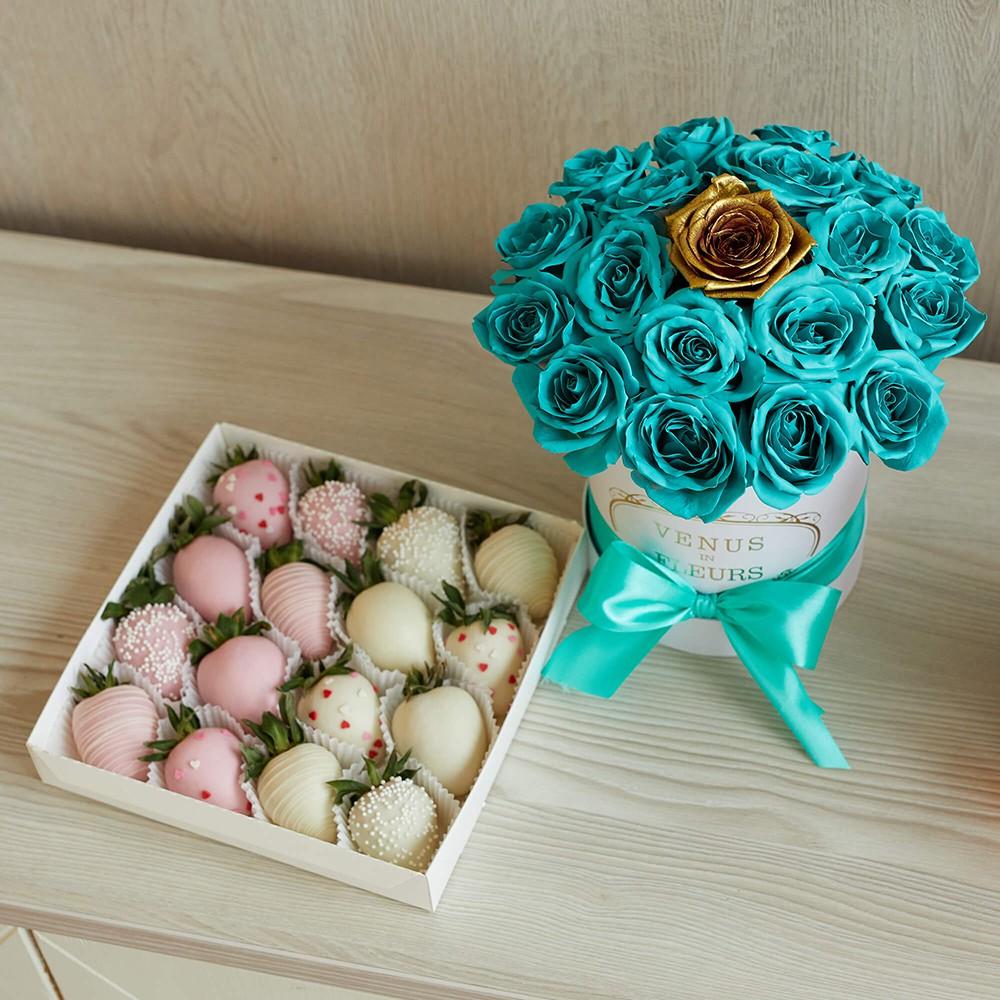 Подарочный набор с клубникой - 35 шт.