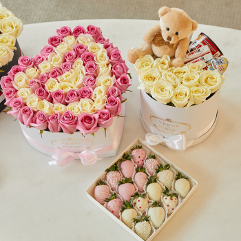 Подарочный набор с клубникой - 85 шт.