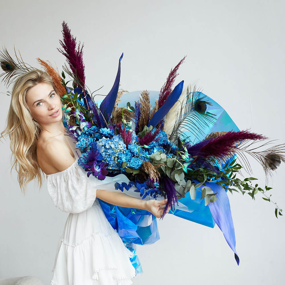 Огромный букет для любимой - 45 шт.