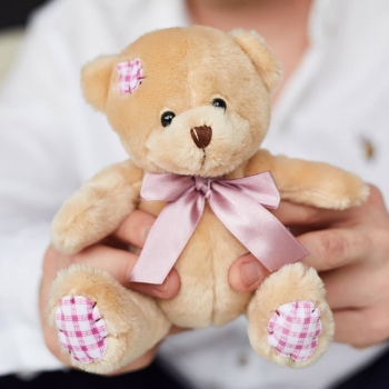 Бежевый мишка 15 см.