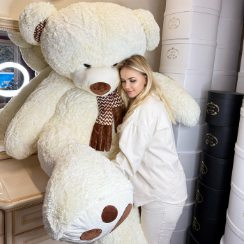 Мишка белый - 130 см.