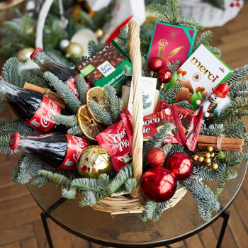 Новогодняя корзина для него - 19 шт.