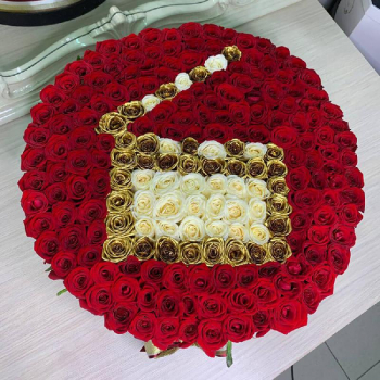 Кинохлопушка с красными розами - 201 шт. 