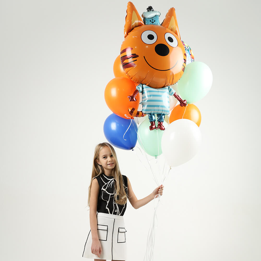 Облако шаров три кота - 9 шт.