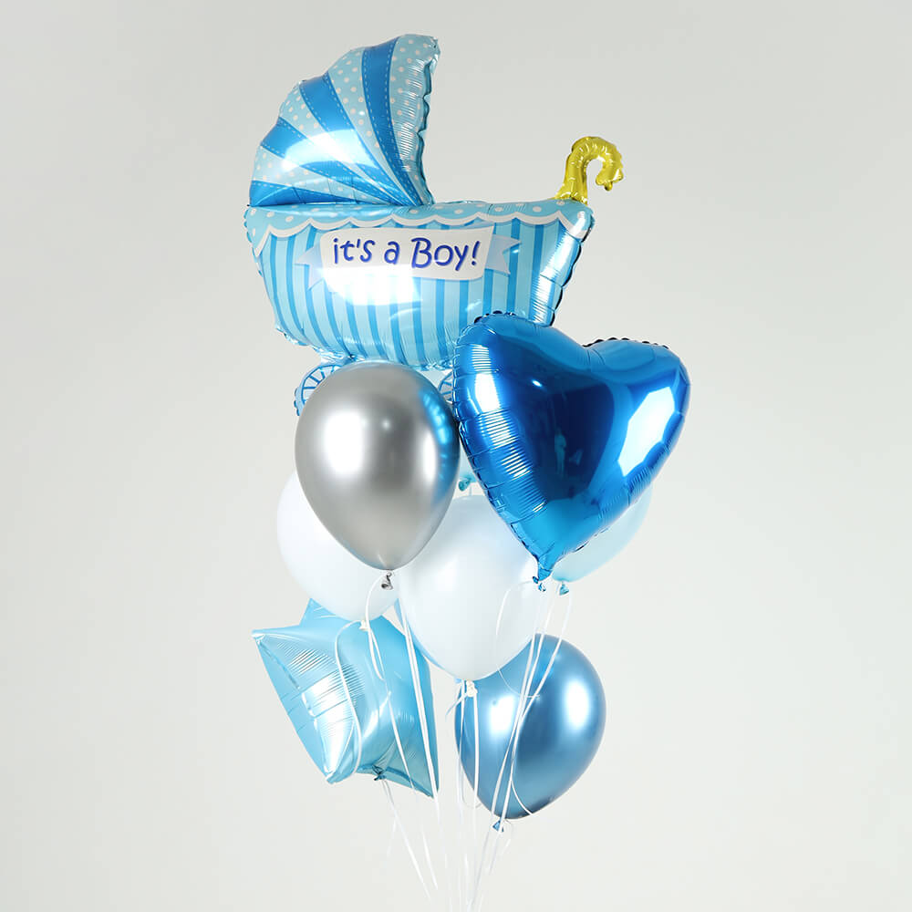 Облако шаров "Это, мальчик" - 9 шт.