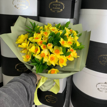Нарциссы в букете - 35 шт. Нарциссы в букете - 35 шт.