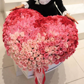 Нежная радуга (сердце) от 251 шт.