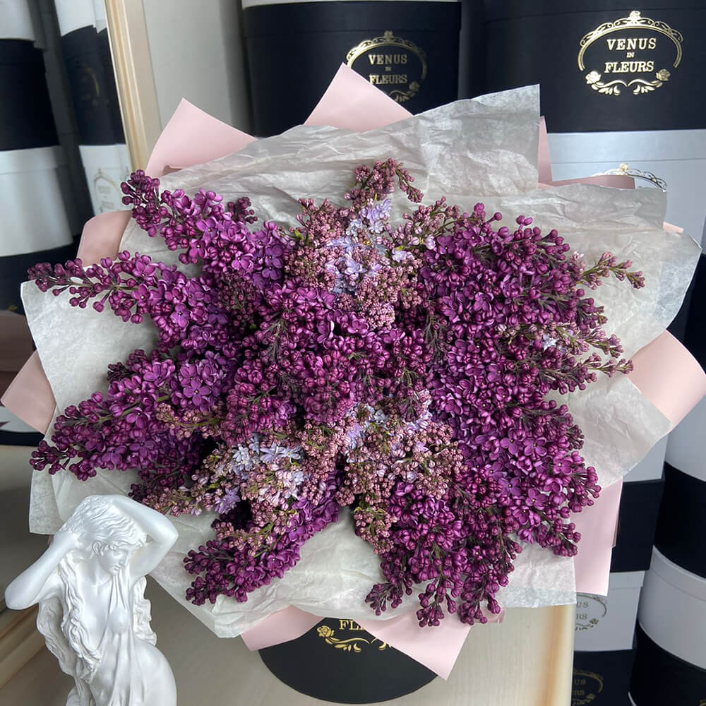 Букет из 9 веток сирени