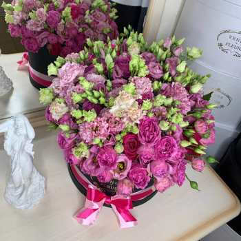 Букет "Малиновый закат" - 51 шт.